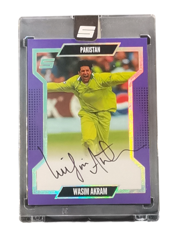 2025 Sportsnection Wasim Akram Auto 6/7 #LG-3