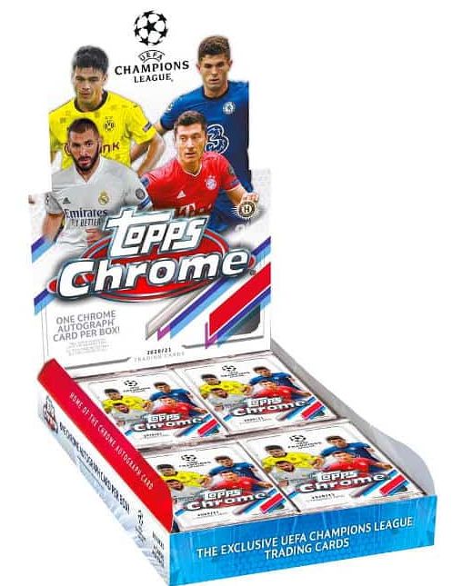 20-21 Topps Champions League Chrome Soccer Uefa Hobby Box