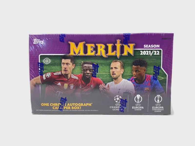 2021-22 Topps UEFA Champions League Merlin Chrome Soccer Hobby Box