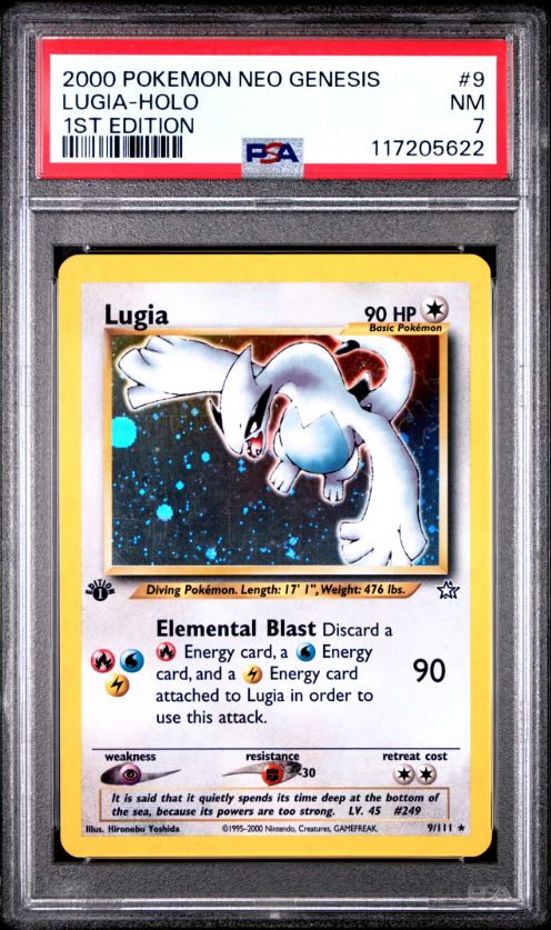 2000 Pokemon Neo Genesis Lugia - Holo 1st Edition #9 PSA 7