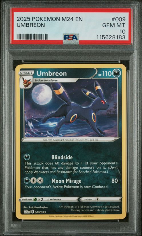 2025 Pokemon M24 En Umbreon #009 PSA 10