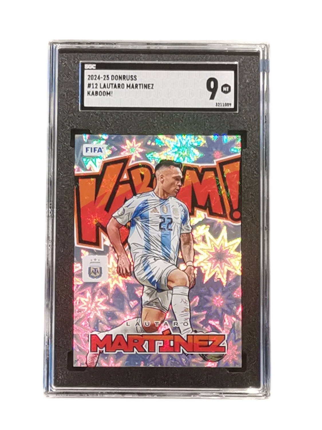 2024-25 Donruss #12 Lautaro Martinez Kaboom! SGC 9