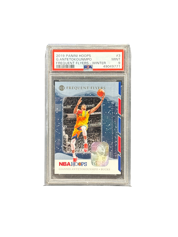2019 Panini Hoops G. Antetokounmpo Frequent Flyers - Winter #3 PSA 9