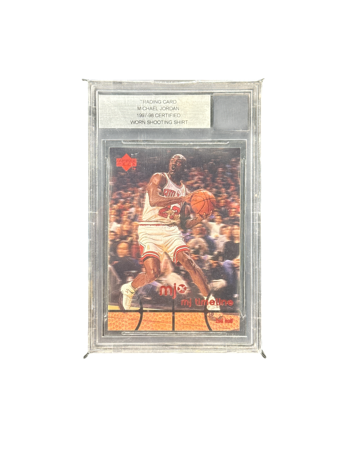 Trading Card Michael Jordan 1997-98 Certified Worn Shooting Shirt