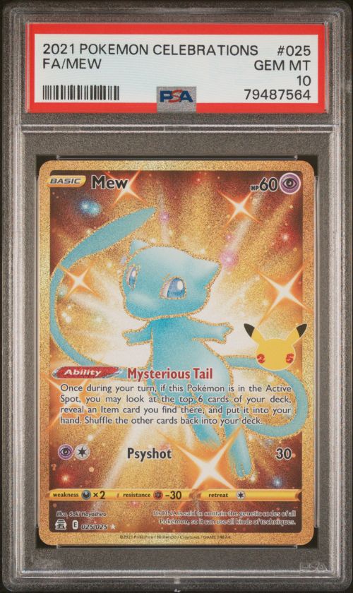 2021 Pokemon Celebrations FA/Mew #025 PSA 10