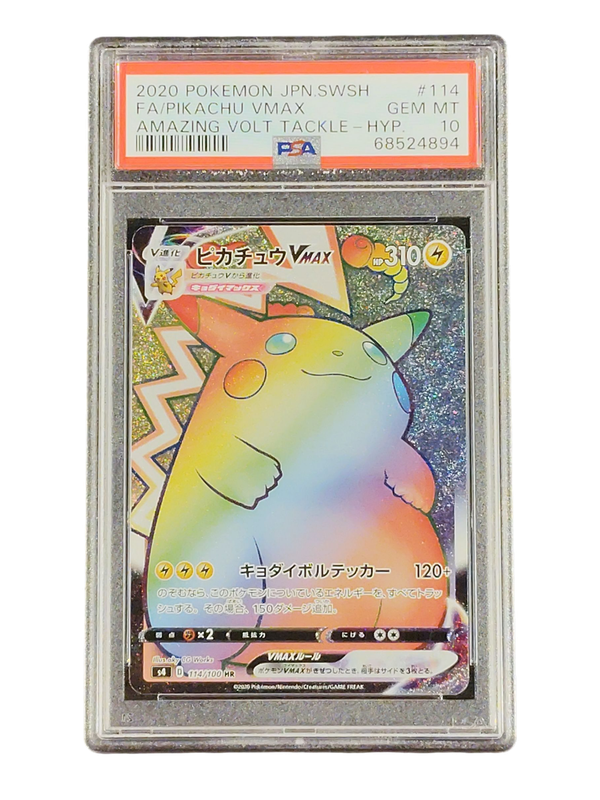 2020 Pokemon JPN.SWSH FA/Pikachu Vmax Amaxing Volt Tackle - Hyp. #114 PSA 10