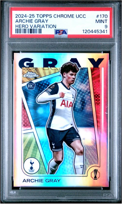 2024-25 Topps Chrome UCC Archie Gray Hero Variation #170 PSA 9