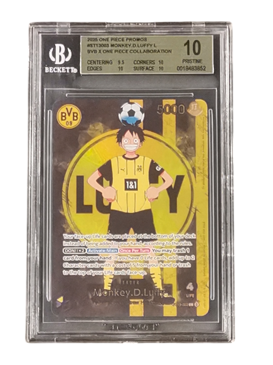 2025 One Piece Promos #ST13003 Monkey.D.Luffy L BVB One Piece Collaboration Beckett 10