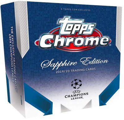 19 20 Topps Champions League Chrome Soccer UEFA Sapphire Edition Hobby Box