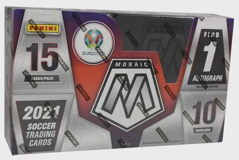 20 21 Panini Mosaic EURO Soccer UEFA Hobby Box