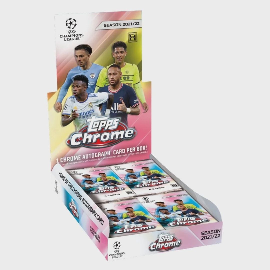 21-22 Topps UEFA Champions League Chrome Soccer Hobby Box