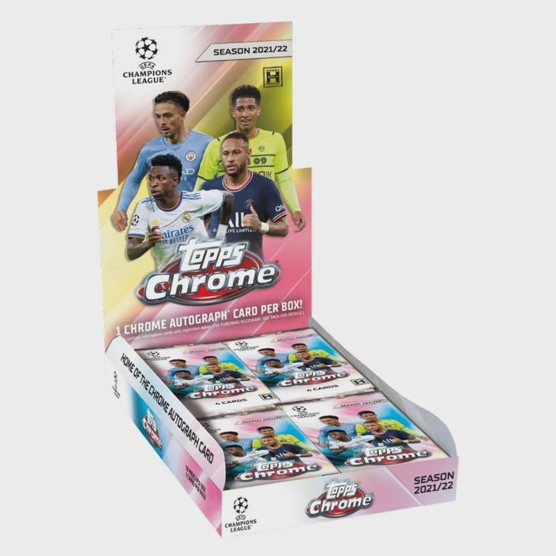 21-22 Topps UEFA Champions League Chrome Soccer Hobby Box