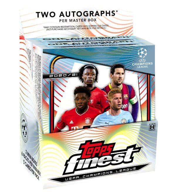 20 21 Topps Champions League Finest Soccer UEFA Hobby Box