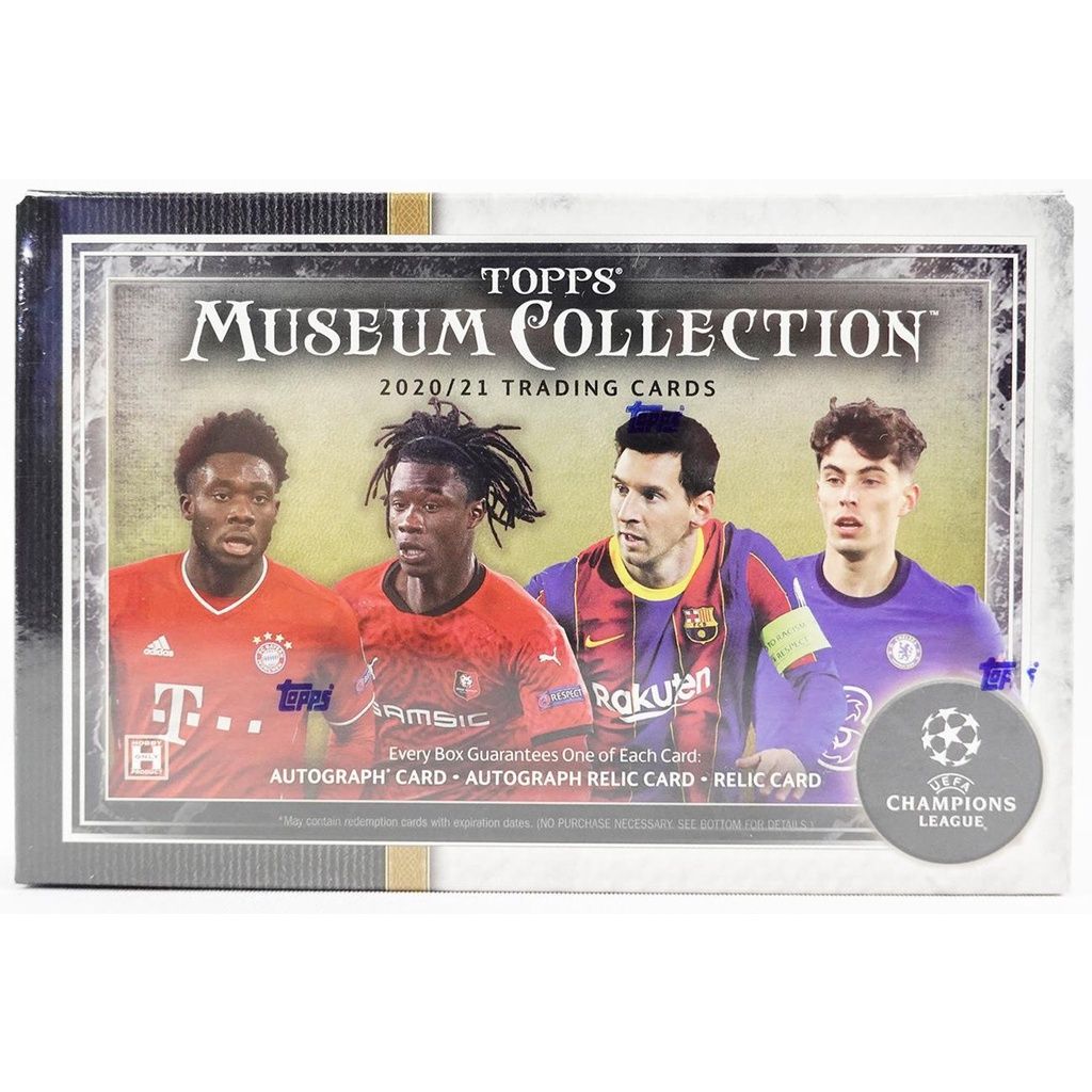 20 21 Topps Champions League Museum Collection Soccer UEFA Hobby Box