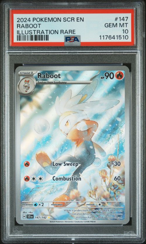 2024 Pokemon Scr En Raboot Illustration Rare #147 PSA 10