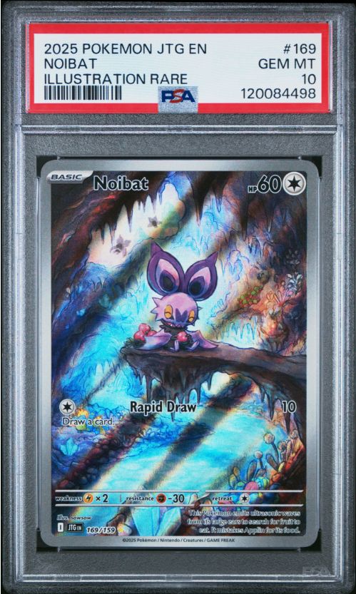 2025 Pokemon JTG En Niobat Illustration Rare #169 PSA 10