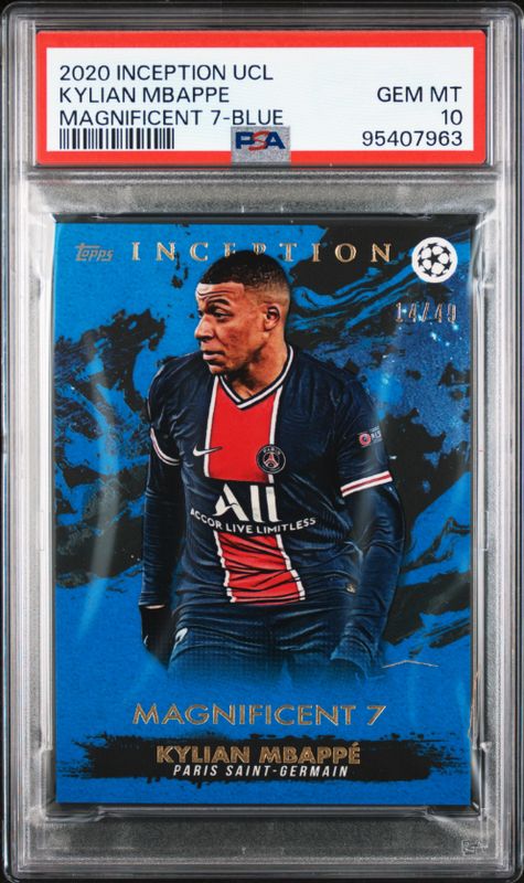 2020 Inception Ucl Kylian Mbappe Magnificent7-Blue PSA 10