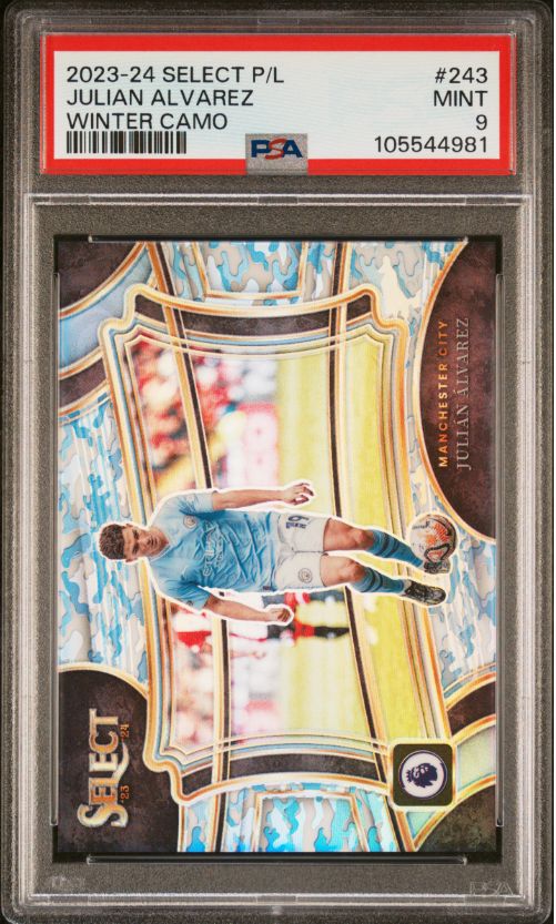 2023-24 Select P/L Julian Alvarez Winter Camo #243 PSA 9