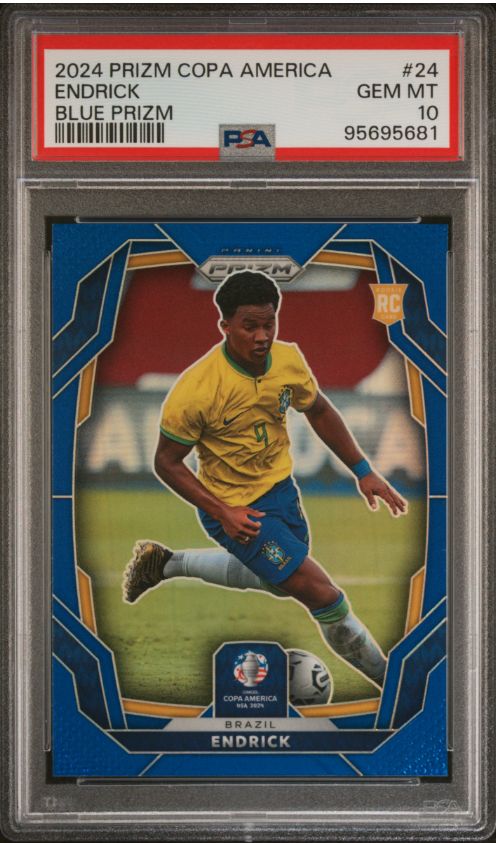 2024 Prizm Copa America Endrick Blue Prizm #24 PSA 10