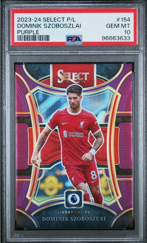 2023-24 Select P/L Dominik Szoboszlai Purple #154 PSA 10