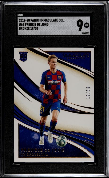 2019-20 Panini Immaculate Col. #68 Frenkie De Jong Bronze 19/50 SGC 9