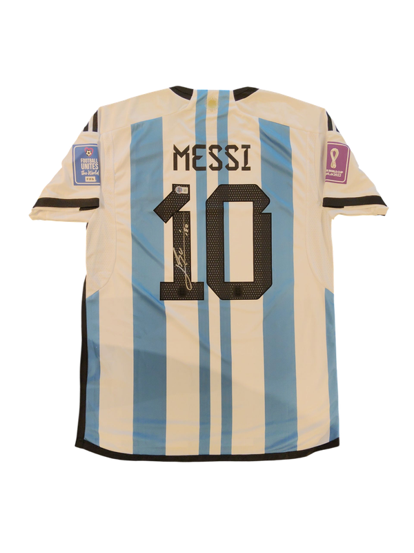 Lionel Messi Signed Argentina 2022 World Cup Jersey