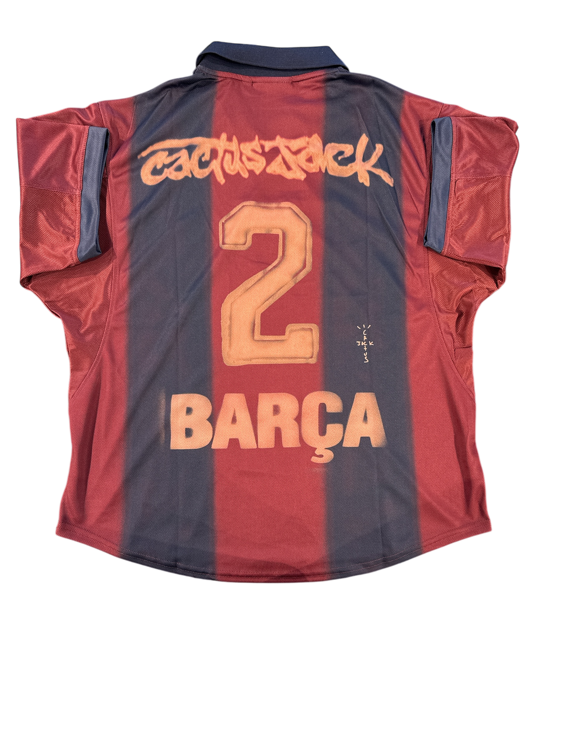 CJ x Nike x FC Barcelona Retro 2000/01 Home Skeleton Jersey, Size: Medium