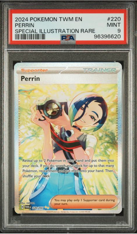 2024 Pokemon Twn En Perrin Special Illustration Rare #220 PSA 9