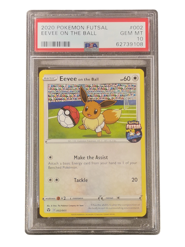 2020 Pokemon Futsal Eevee On The Ball #002 PSA 10