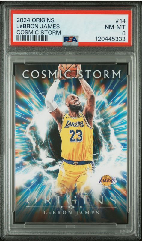 2024 Origins LeBron James Cosmic Storm #14 PSA 8