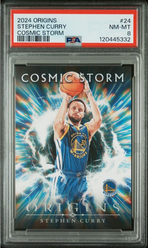 2024 Origins Stephen Curry Cosmic Storm #24 PSA 8