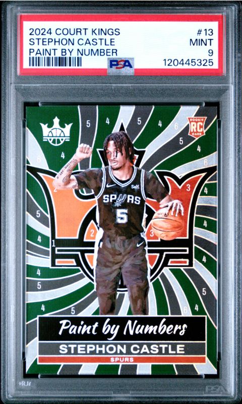 2024 Court Kings Stephon Castle Paint By Number #13 PSA 9