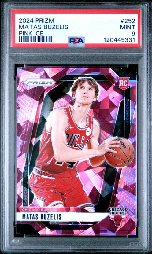 2024 Prizm Matas Buzelis Pink Ice #252 PSA 9