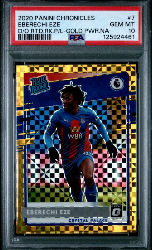 2020 Panini Chronicles Eberechi Eze D/O RTD.RK.P /L- Gold PWR.NA #7 PSA 10