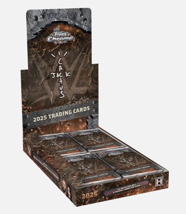 2025 Topps Chrome X Cactus Jack Travis Scott Edition WWE Wrestling Box