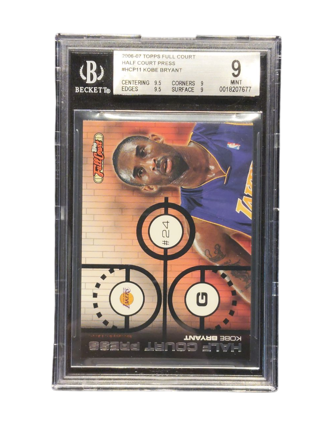 2006 Topps Full Court Half Court Press Kobe Bryant /999 BGS 9