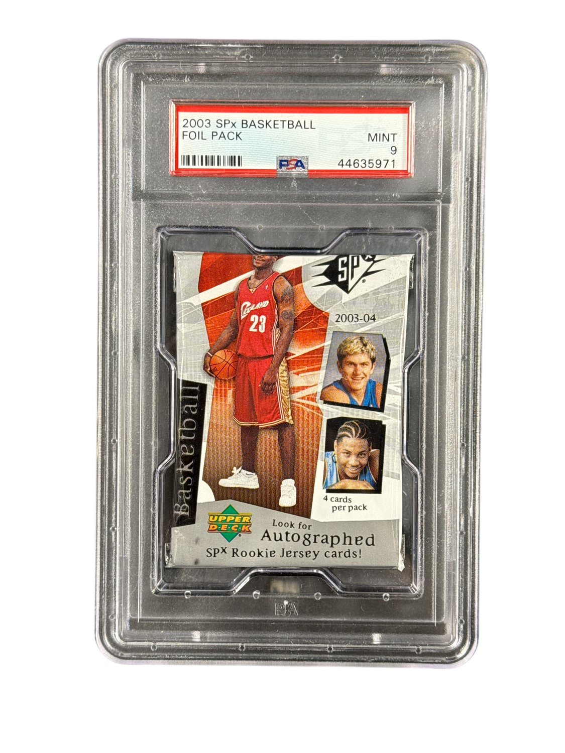 2003-04 Upper Deck SPx Basketball Hobby Pack - Graded 9 Mint