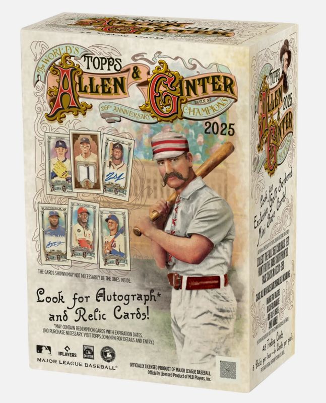 Allen and Ginter Baseball (Ginter X) 2025 Value Box