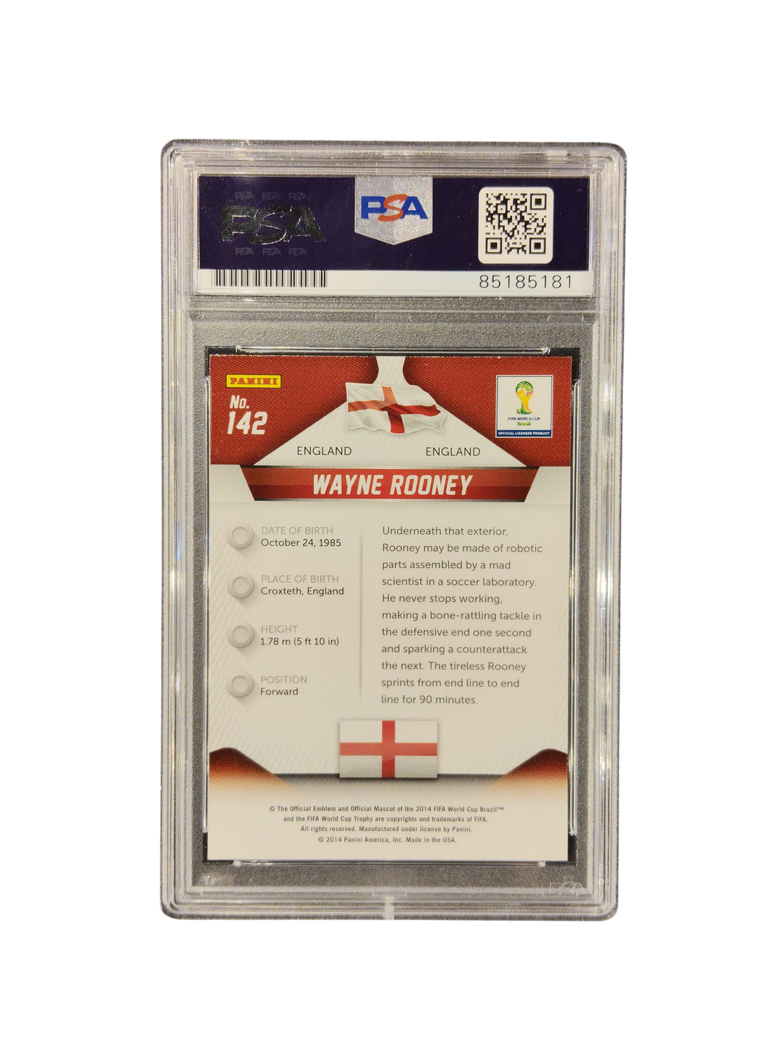 Trading Card Wayne Rooney  PSA/DNA Certified PSA 10
