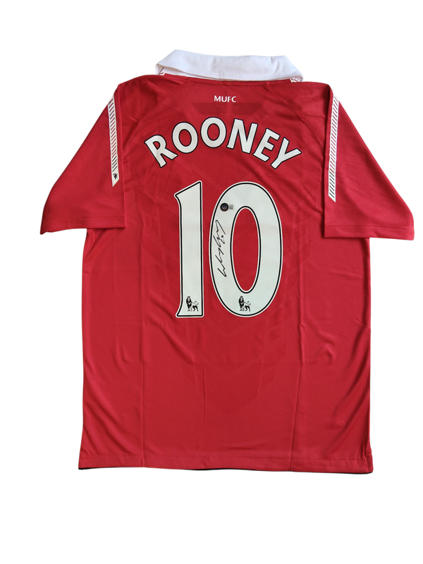 Wayne Rooney #10 Manchester United 10/11 Home Signed Jersey