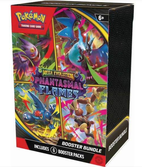 Pokemon TCG Mega Evolution Phantasmal Flames Booster Bundle