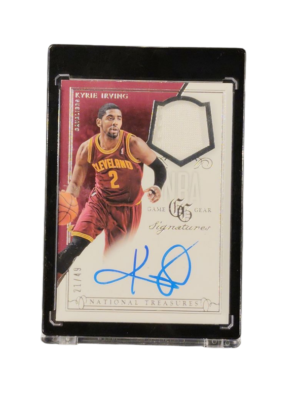 2013-14 Panini National Treasures Kyrie Irving Patch and Auto 21/49 #GS-KI
