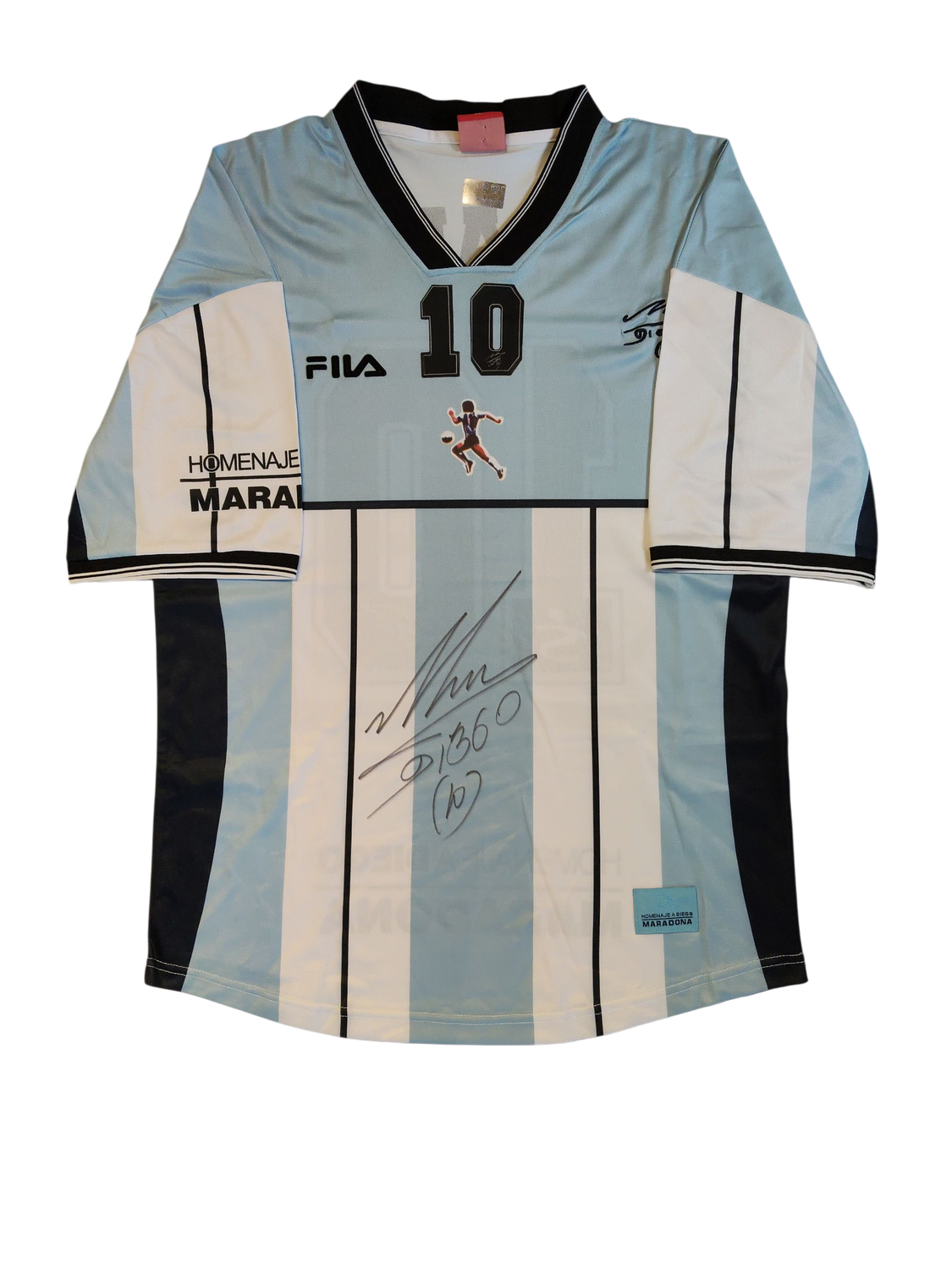 Signed Diego Maradona Testemonial Jersey