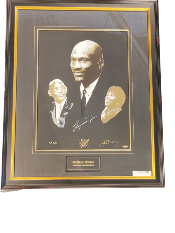 Signed Michael Jordan Carlo Beninato Painting 2/2