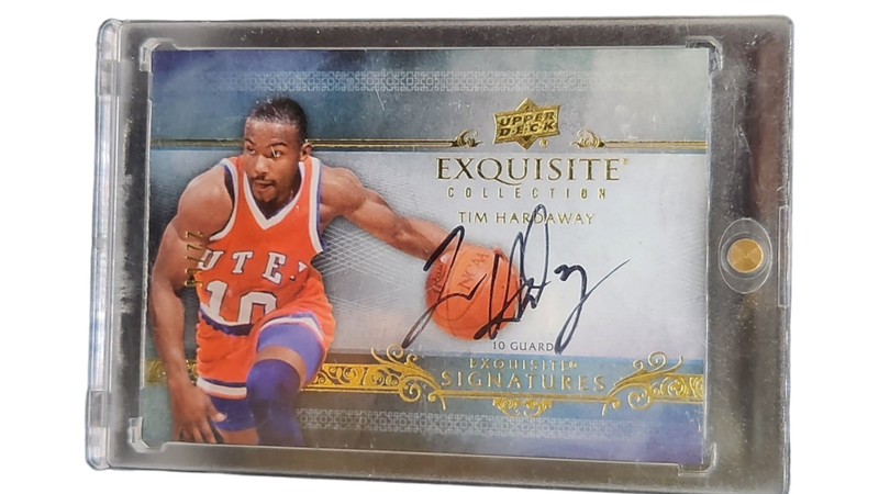 2013-14 UD Exquisite Coll. Tim Hardaway Auto ES-TH