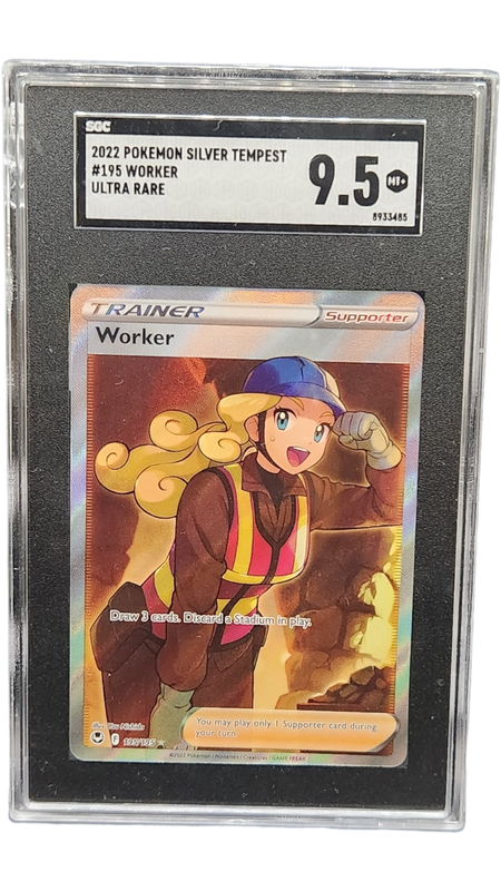 2022 Pokemon Silver Tempest Worker Ultra Rare SGC 9.5