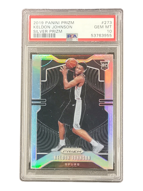 2019 Panini Prizm Keldon Johnson Silver Prizm RC #273 PSA 10