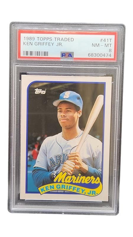 1989 Topps Traded Ken Griffey Jr. PSA 8