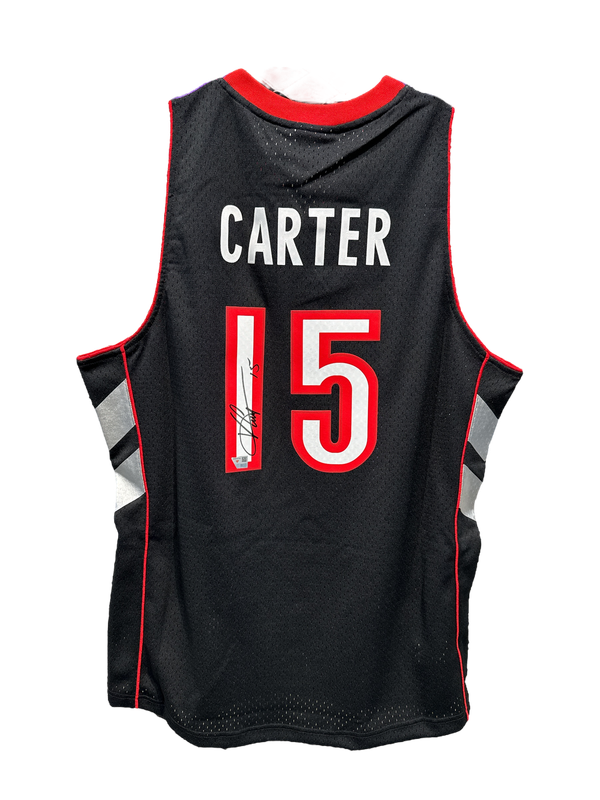 Vince Carter Toronto Raptors Auto M&amp;N Light Purple 1999-2000 Swingman Jersey