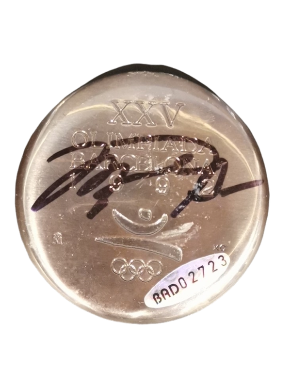 1992 Signed Michael Jordan Olympic Silver Medal